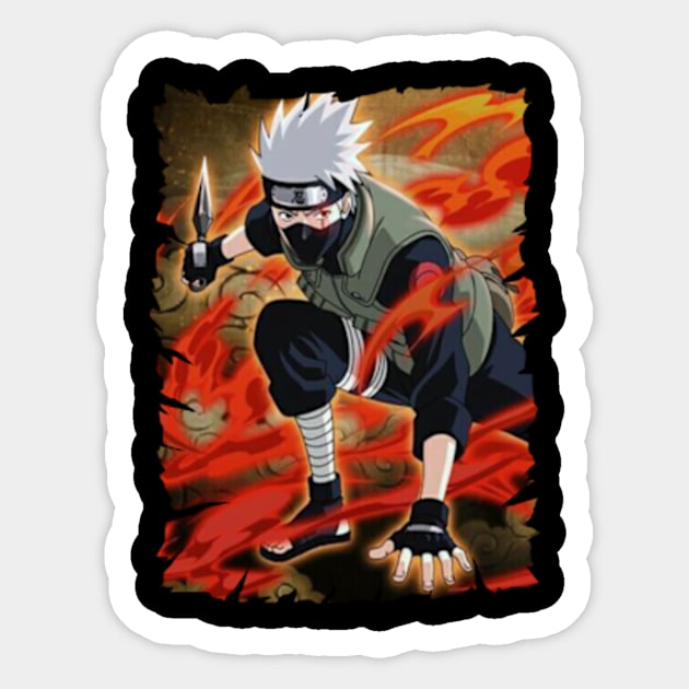 KAKASHI HATAKE MERCH VTG Sticker by Mie Ayam Herbal